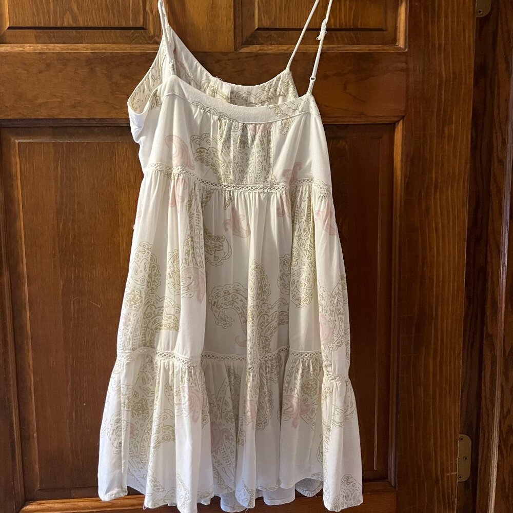 Urban Outfitters Women's White Sun Dress (small)